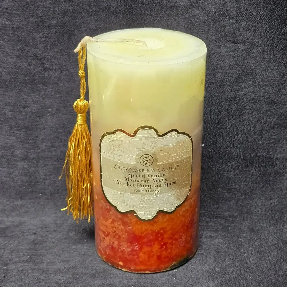 Chesapeake Bay Spiced Vanilla & Cinnamon Vanilla Mistletoe Glass Star Candles